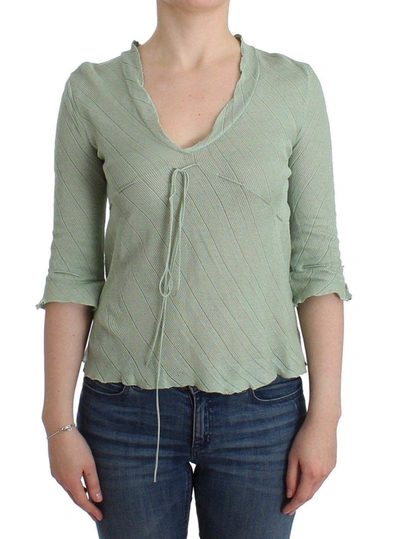 Shop Ermanno Scervino Women   Lightweight Knit Sweater Top Blouse In Green