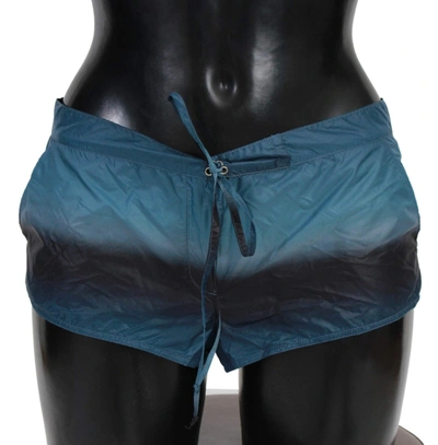 Shop Ermanno Scervino Women   Ombre Shorts Beachwear Bikini Swimsuit In Blue