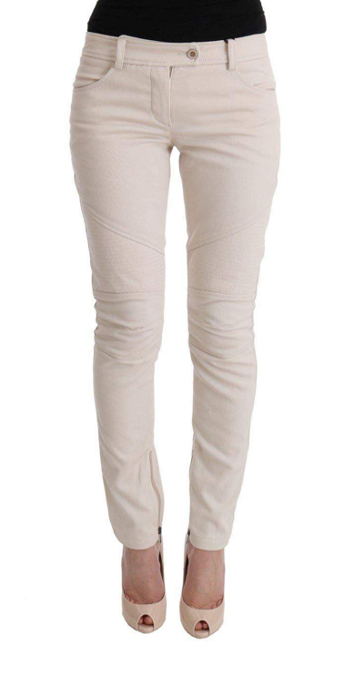 Shop Ermanno Scervino Women   Slim Fit Casual Jeans In White