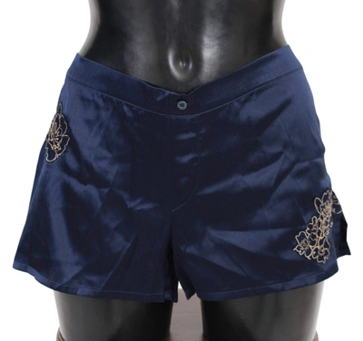 Shop Ermanno Scervino Women  Cotton  Lingerie Shorts Underwear In Blue