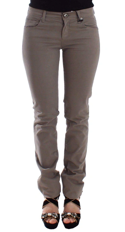 Shop Ermanno Scervino Women  Taupe  Slim  Skinny Jeans In Beige