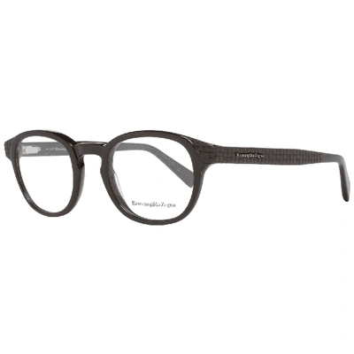 Shop Ermenegildo Zegna Brown Men Optical Frames