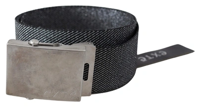 Shop Exte Black Silver Metal Brushed Buckle Waist Belt