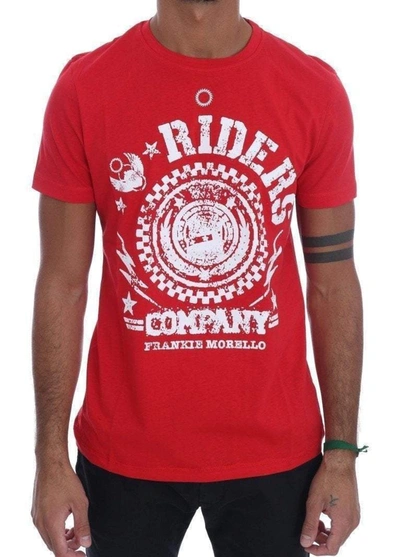 Shop Frankie Morello Cotton  Crewneck T-shirt In Red