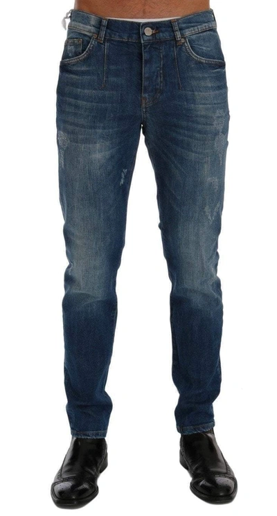 Shop Frankie Morello Wash Perth Slim Fit Jeans In Blue