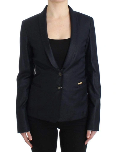 Shop Gf Ferre' Black Suit Lapel Collar Blazer Jacket
