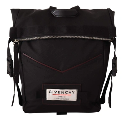 Shop Givenchy Black Fabric Downtown Top Zip Backpack