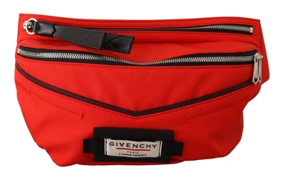Shop Givenchy Red Polyamide Downtown Large Bum Belt Bag