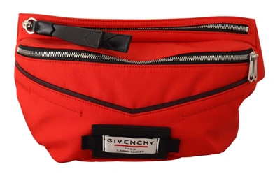 Givenchy Red Polyamide Downtown Large Bum Belt Bag In Red
