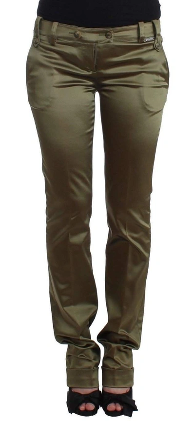 Shop John Galliano Slim Fit Pants In Green