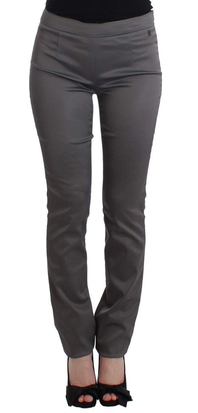 John Galliano Gray Slim Fit Pants In Gray
