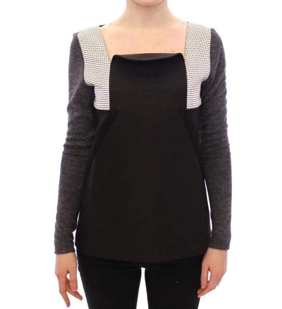 Shop Kaale Suktae Longsleeve Pullover Sweater In Gray