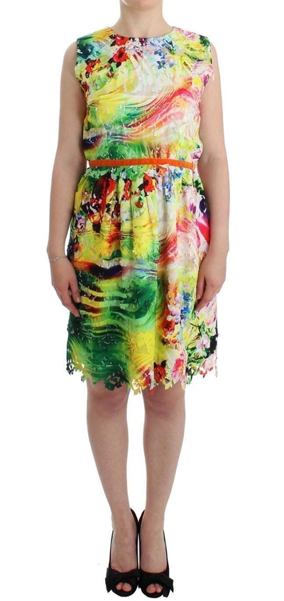 Shop Lanre Da Silva Ajayi Multicolor Organza Sheath Dress