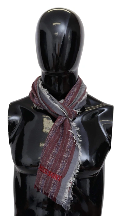 Missoni Multicolor Wool Blend Patterned Unisex Neck Wrap Scarf In Multicolor