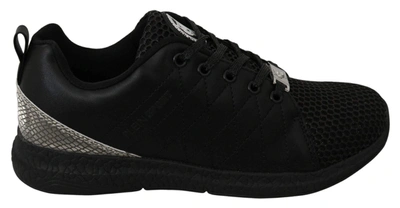 Philipp Plein Black Casual Running Sneakers Shoes In Black