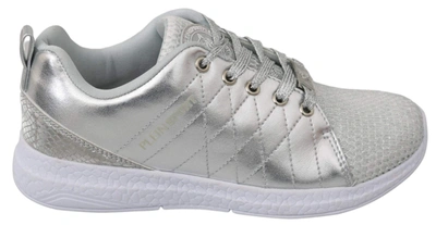 Shop Philipp Plein Silver Low Top Sneakers