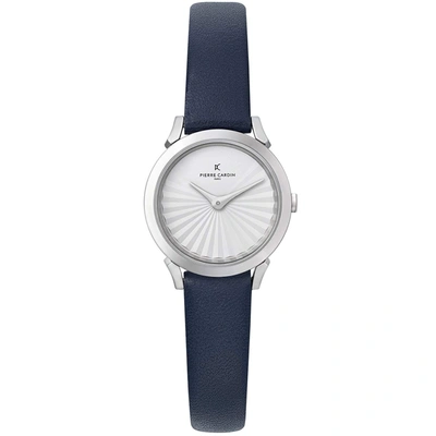 Shop Pierre Cardin Quartz Leather Strap Watches In Silver