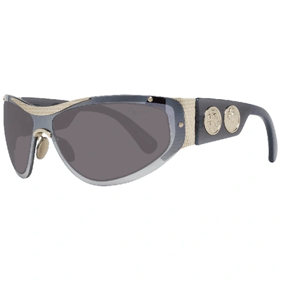 Shop Roberto Cavalli Oval Sunglasses In Grey