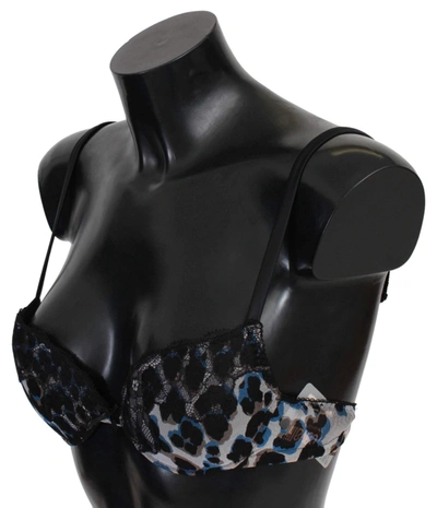 Roberto Cavalli Black Lace Reggiseno Nylon Bra Underwear In Black