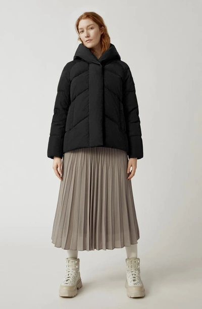 Canada Goose Marlow Puffer Jacket In Black