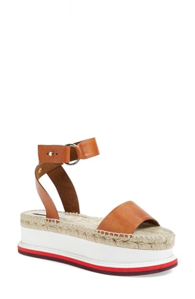 Shop Stella Mccartney Platform Espadrille Sandal (women) In Brown