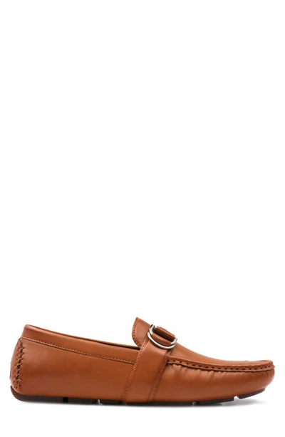 Aston Marc Charter Side Buckle Moccasin In Tan