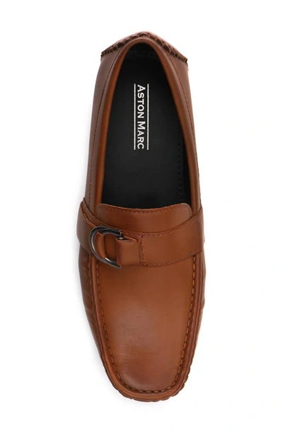 Aston Marc Charter Side Buckle Moccasin In Tan