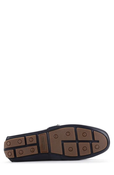 Aston Marc Charter Side Buckle Moccasin In Navy