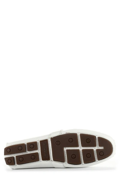 Aston Marc Charter Side Buckle Moccasin In White