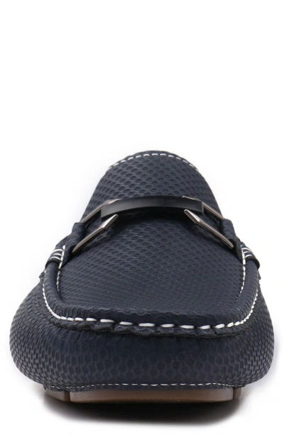 Aston Marc Charter Driving Moccasin In Navy