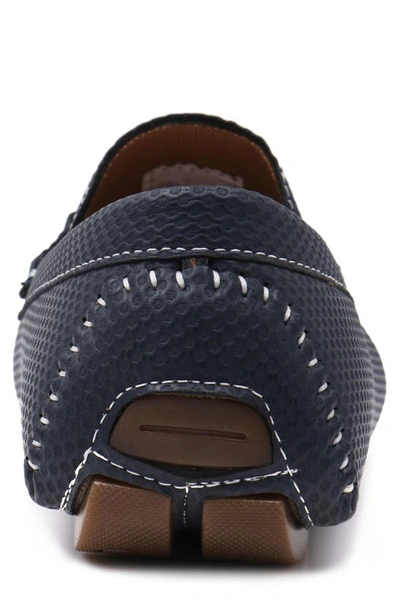 Aston Marc Charter Driving Moccasin In Navy