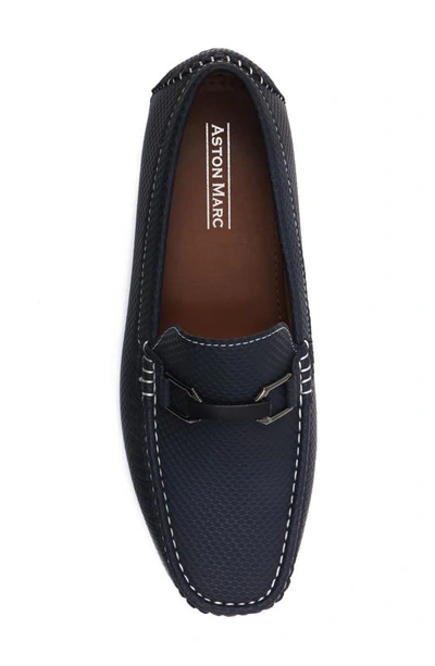 Aston Marc Charter Driving Moccasin In Navy