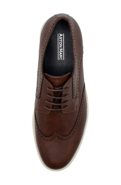 Shop Aston Marc Ardon Wingtip Sneaker In Brown