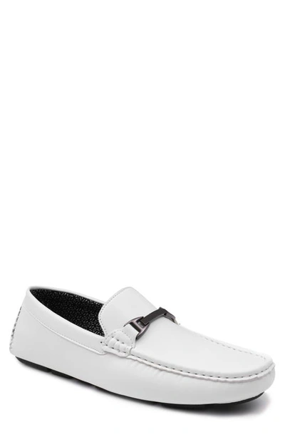 Shop Aston Marc Charter Bit Loafer In White