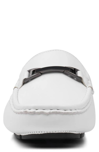 Aston Marc Charter Bit Loafer In White