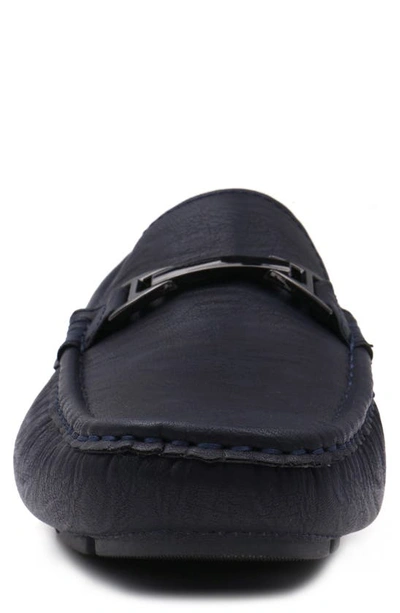 Aston Marc Charter Bit Loafer In Navy