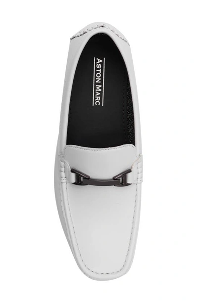 Aston Marc Charter Bit Loafer In White