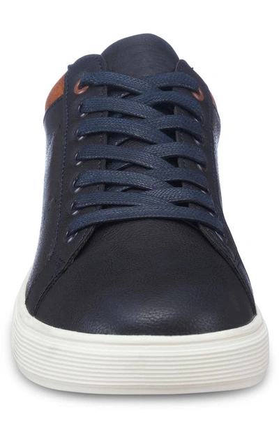 Aston Marc Stallion Court Sneaker In Navy