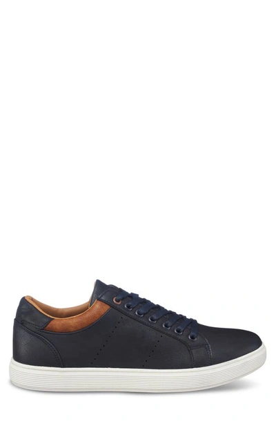 Aston Marc Stallion Court Sneaker In Navy