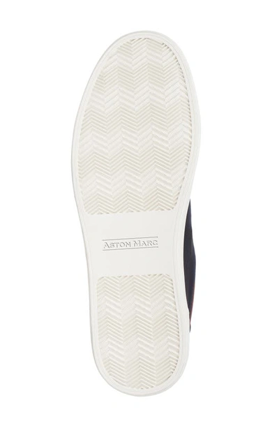 Aston Marc Stallion Court Sneaker In Navy