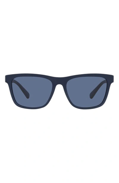 Shop Polo Ralph Lauren 56mm Pillow Sunglasses In Navy