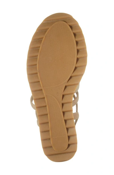 Shop Pelle Moda Meena Platform Wedge Sandal In Latte