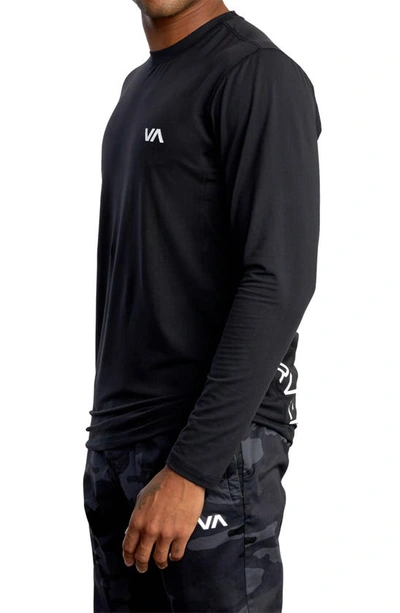 Shop Rvca Sport Vent Long Sleeve T-shirt In Black