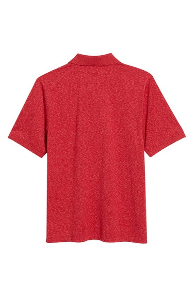 Cutter & Buck Advantage Space Dye Jersey Polo In Dark Cardinal