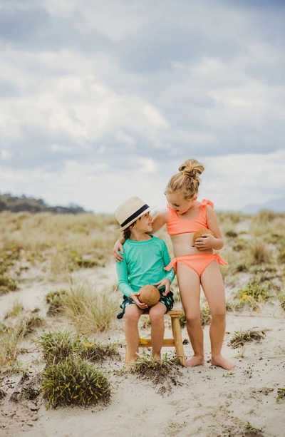 Shop Snapper Rock Kids' Two-piece Swimsuit In Orange