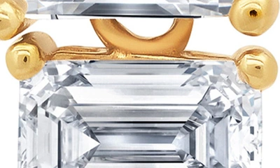 Crislu Oppulent Drops Cubic Zirconia Linear Earrings In Gold