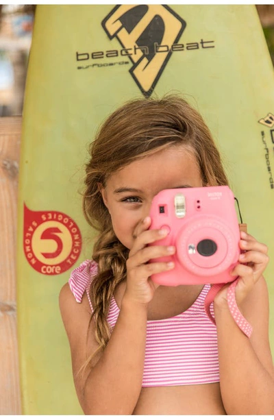 Shop Snapper Rock Kids' Raspberry Stripe Two-piece Swimsuit In Pink