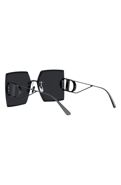 Shop Dior 30montaigne S7u 64mm Oversize Square Sunglasses In Gunmetal/ Smoke