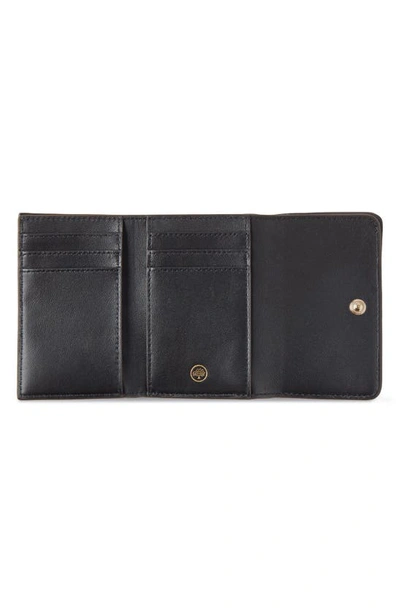 Shop Mulberry Continental Leather Trifold Wallet In Black