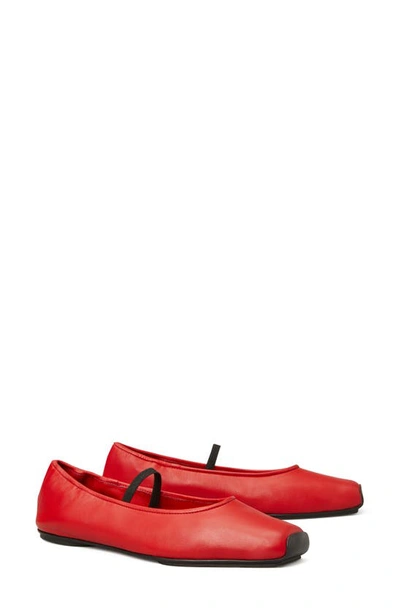 Tory Burch Runway Ballet In Triple Red